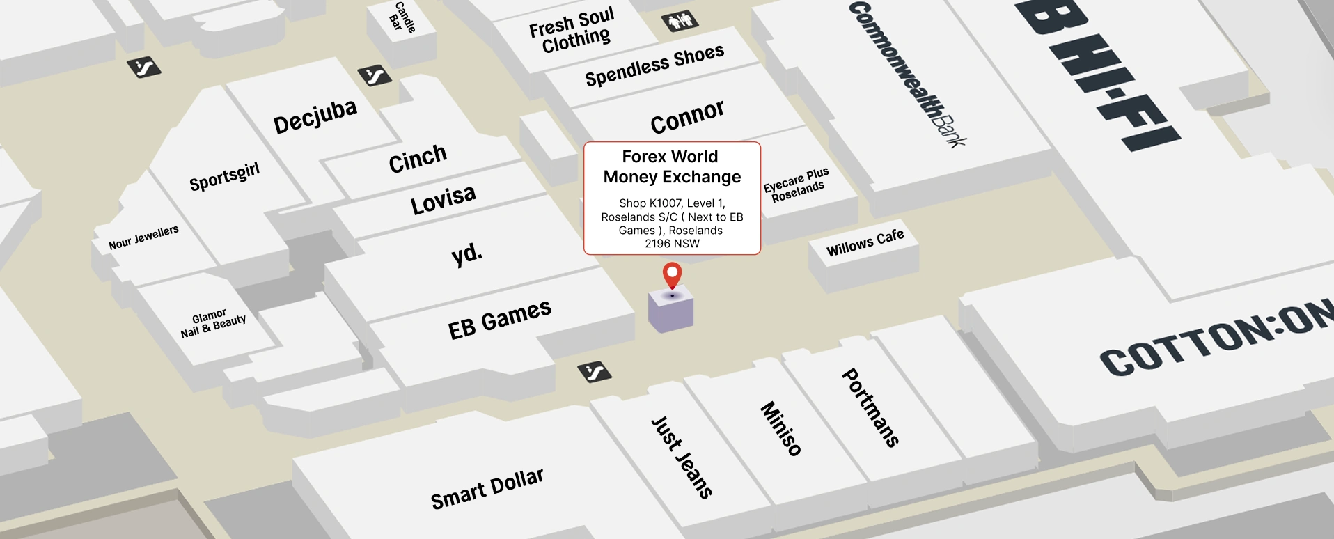 foreign currency exchange Roselands